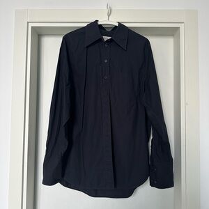 COS Poplin Cotton Button-Up Shirt